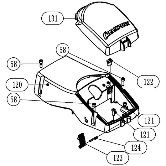 Крышка цилиндра Champion 251