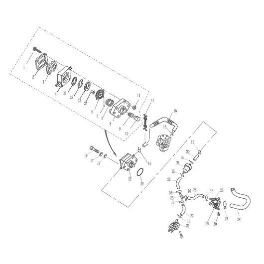 Патрубок Toyama F5BMS
