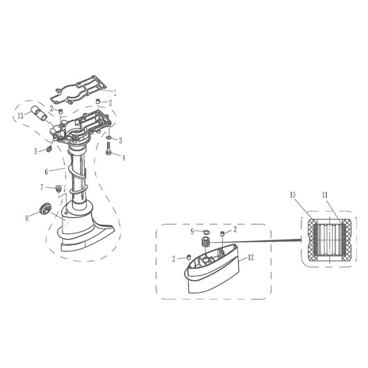 Нога мотора Toyama F5BMS