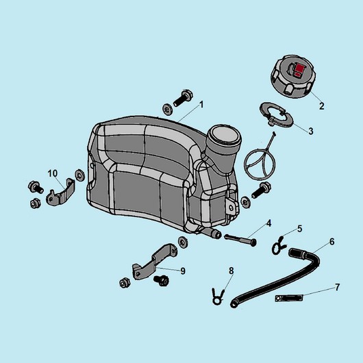 Топливный бак Champion GS50100 до 2020г