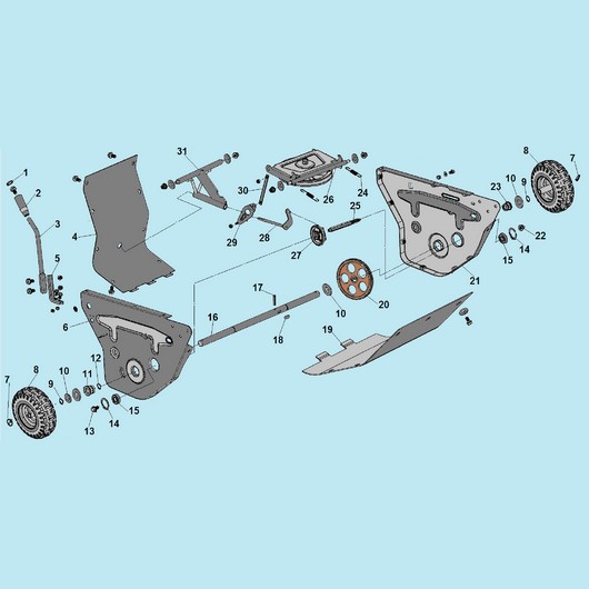 Привод колес Champion GS50100 до 2020г