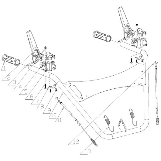 Верхняя рабочая рукоятка Champion GS5080 после 2021г
