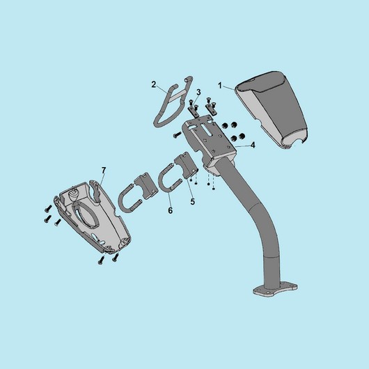 Рукоятка рабочая нижняя Champion GS5080 до 2020г