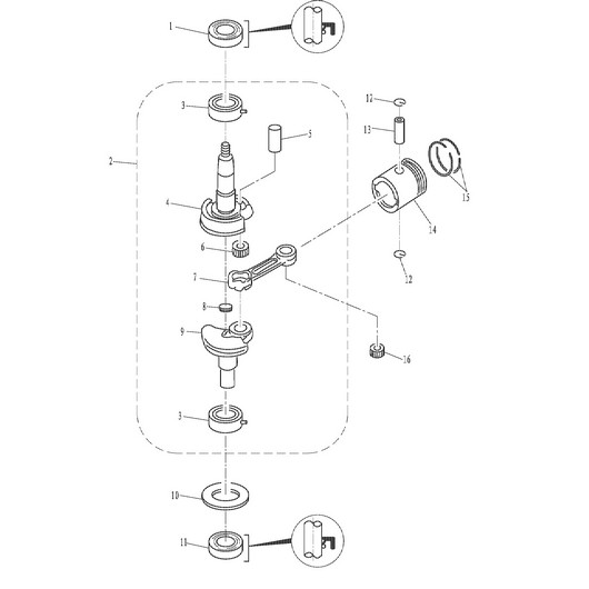 Поршень Toyama T2.6CBMS