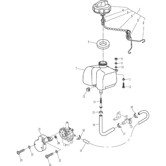Бак топливный Toyama T2.6CBMS