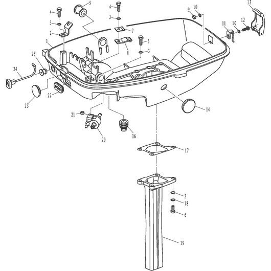 Нижняя крышка Toyama T9.8BMS