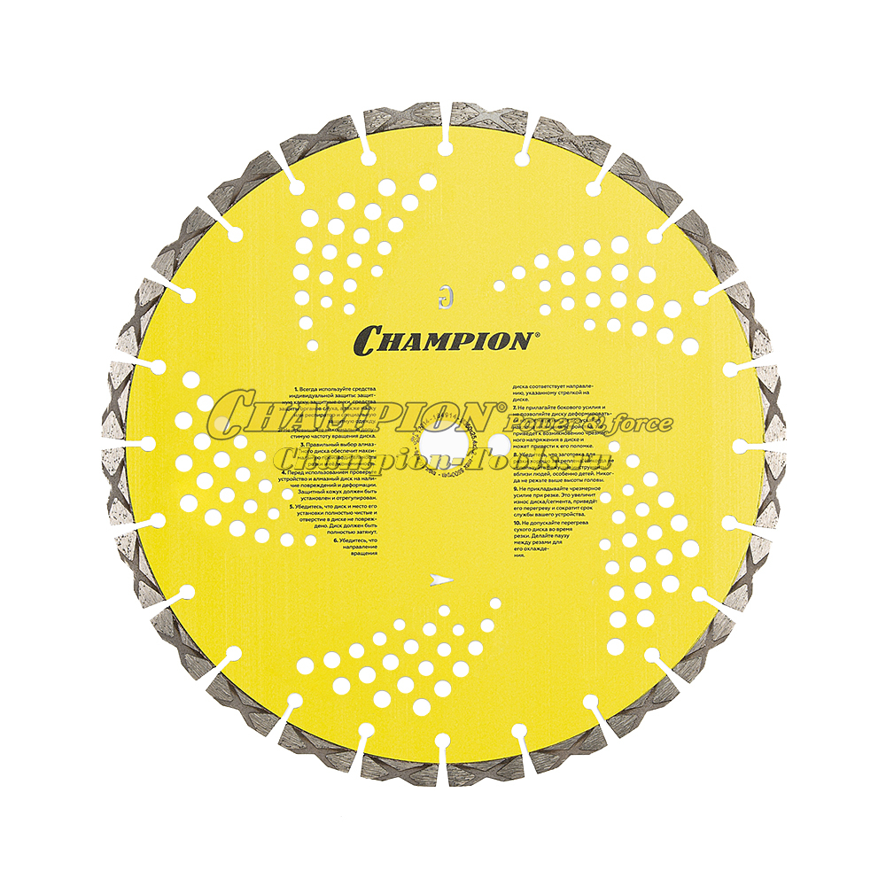 Диск алмазный CHAMPION гранит PRO 350/25,4/10 Laser Granitek