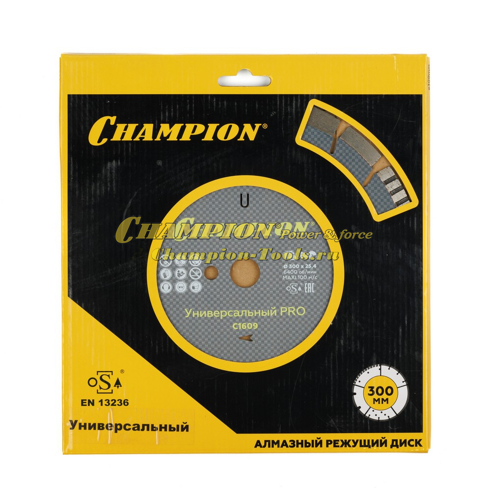 Диск алмазный CHAMPION универсальный PRO Mixtar 300/25,4/10